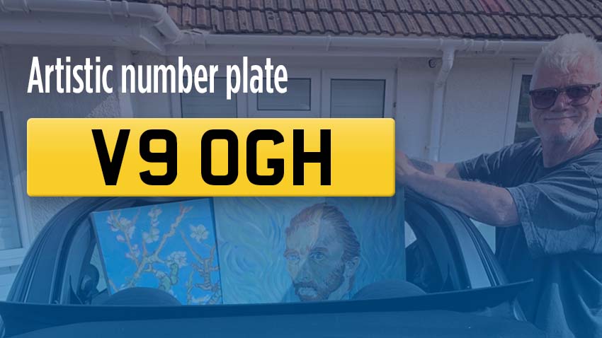 Number plate V9 OGH