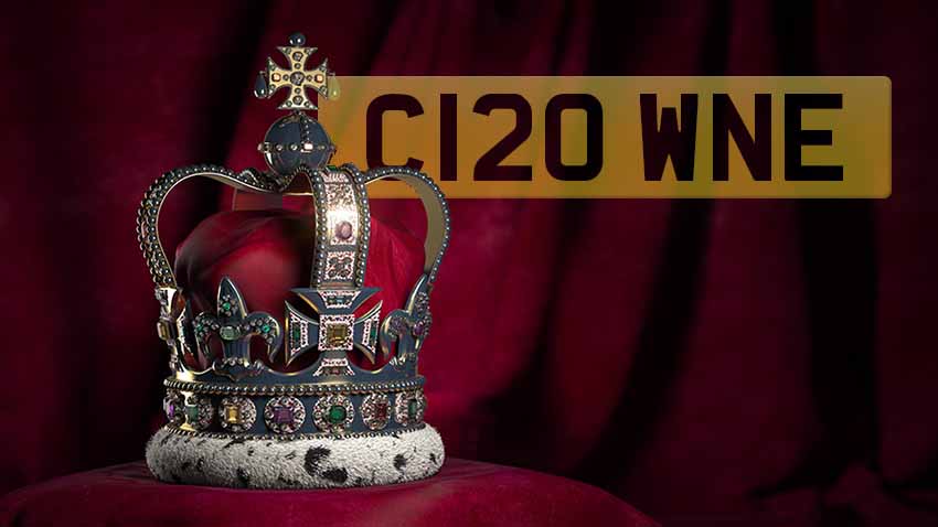 Coronation - C120 WNE number plate