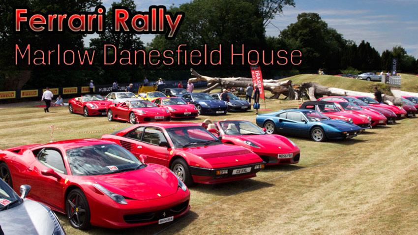Ferrari rally, Marlow Danesfield House