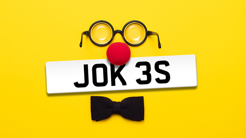 Red Nose Day number plate JOK 3S