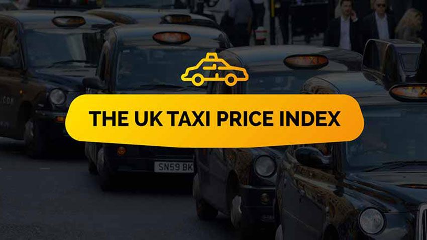 The UK Taxi Fare Index graphic