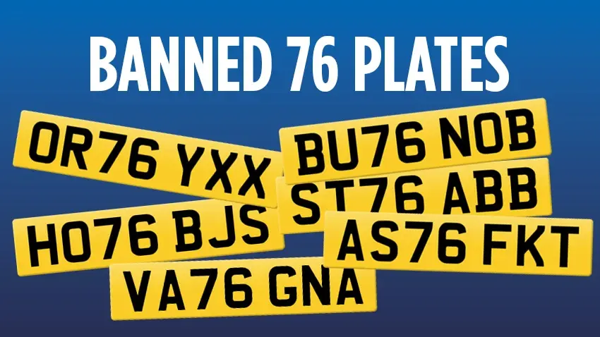 Banned 76 plates