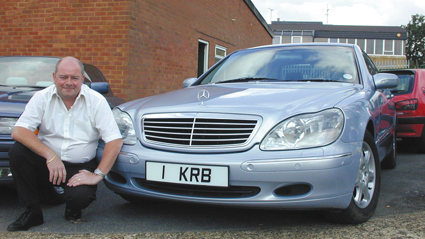 Electrician Keith Butler discusses his number plate