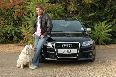 Famous chef James Martin with his 6 HEF chef personalised number plates