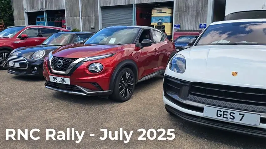 2025 Registration Numbers Club Rally at Wythall Transport Museum. Sunday 6th July