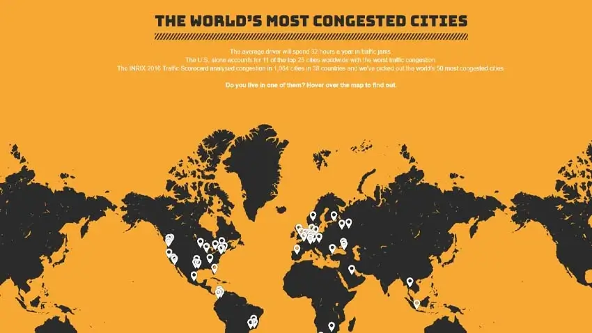 World's most congested cities