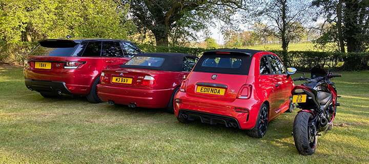 The Baverstock family's cherished number plates