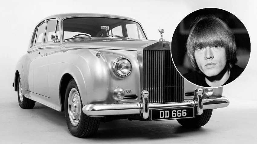 Brian Jones's Rolls-Royce with the private UK number plate DD 666.