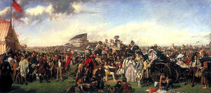 The Derby Day. A painting by William Powell Frith