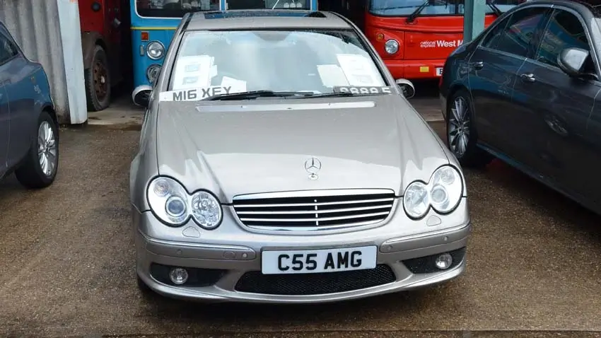 C55 AMG number plate