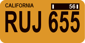 American plate RUJ 655