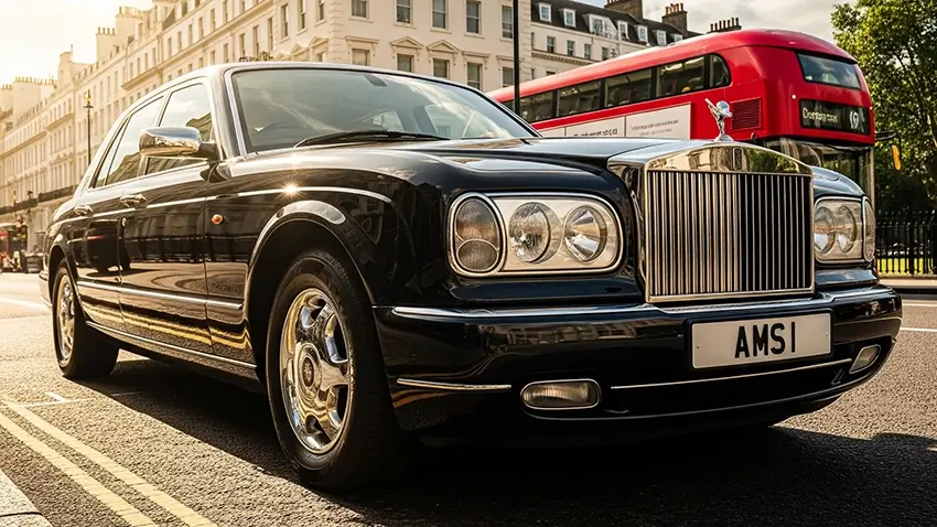 AMS 1 number plate