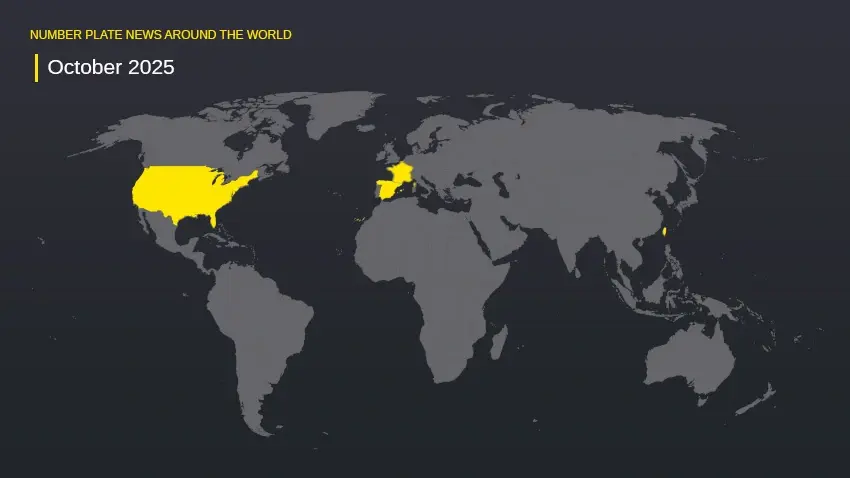 World number plates news: October 2025