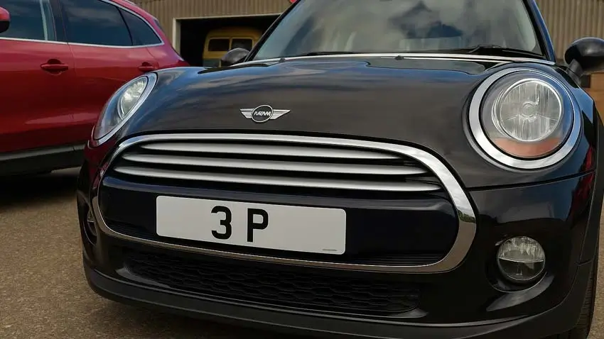 3 P number plate