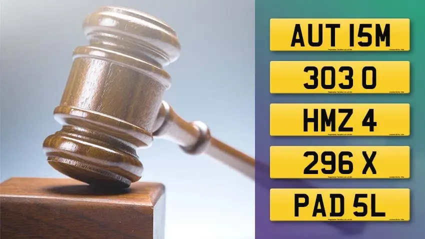 DVLA auction report for October 2025 - Regtransfers