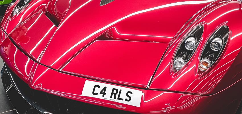 C4 RLS Number plate 
