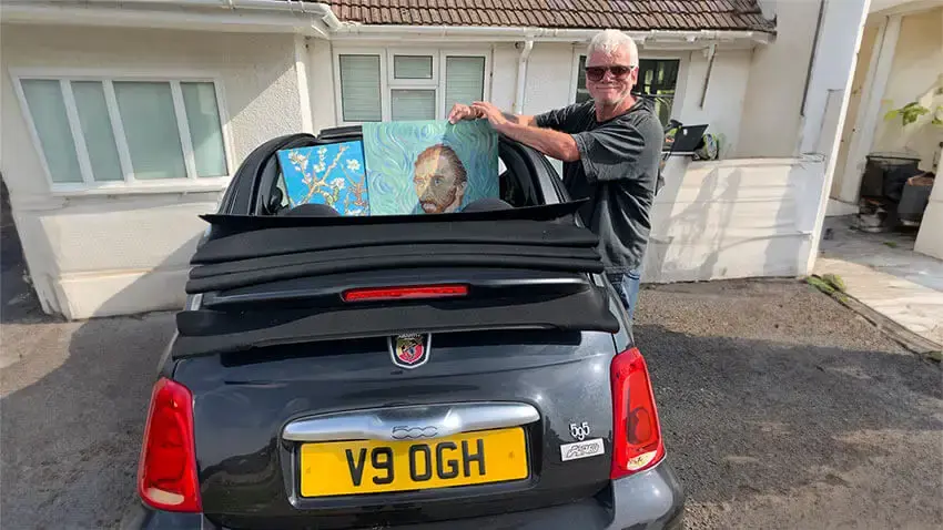 David Henty with registration V9 OGH