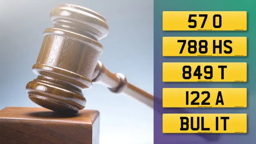 DVLA auction May 2026 top 5 sales