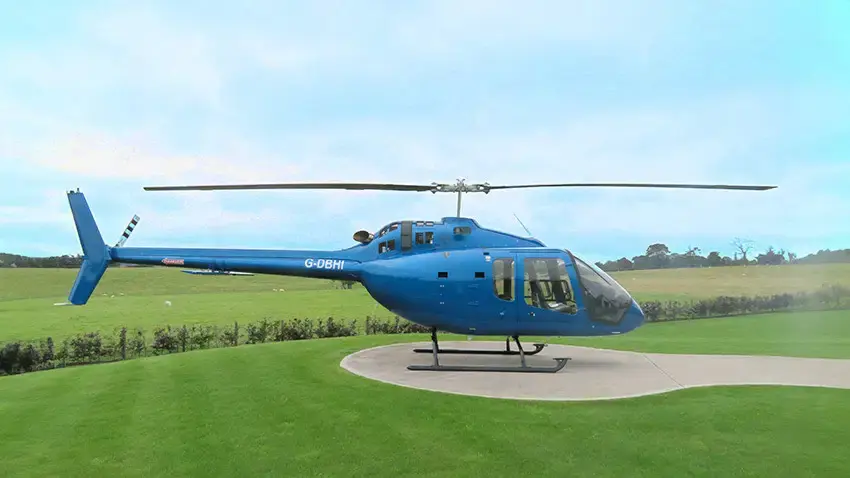 David Baillie Hamilton's helicopter bearing G-DBH1