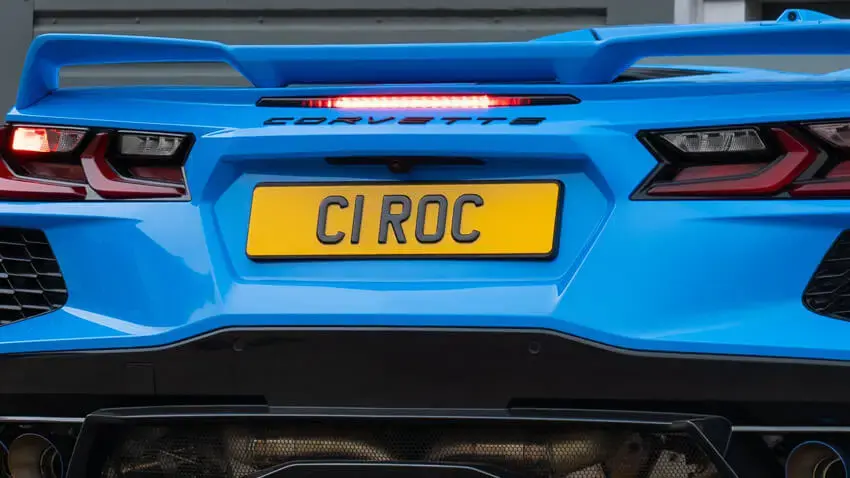 Ciro Ciampi's Corvette C8 with his number plate C1 ROC