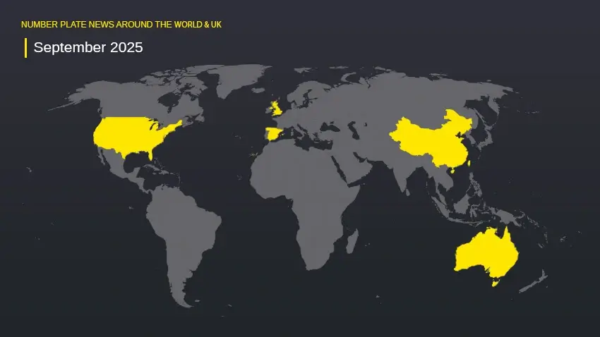 World and UK number plates news: September 2025