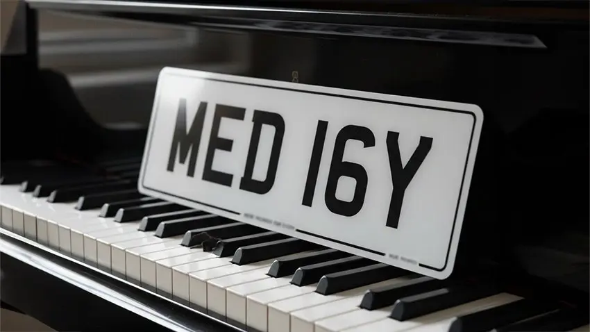 The cars and number plates of famous musicians
