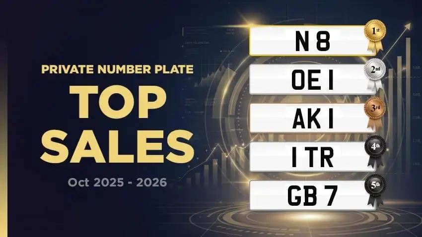 Most Valuable Private Number Plates Sold (Oct 2026)